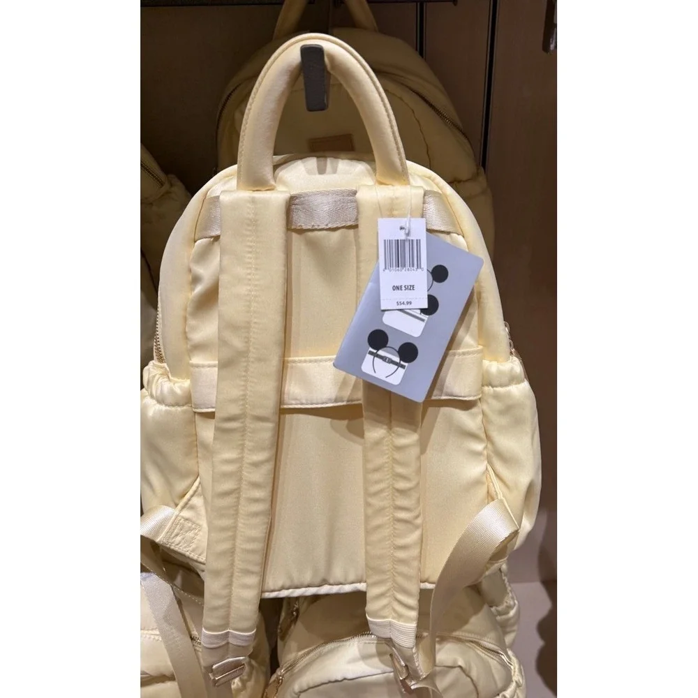 2026 Disney Parks Yellow Backpack Bag Purse WDW Satin  display picture 2